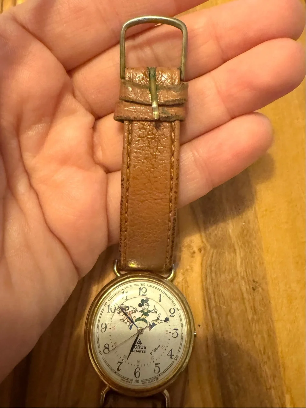 Vintage Lorus Mickey Mouse Through the Years Rotating Dial Watch Parts Repair